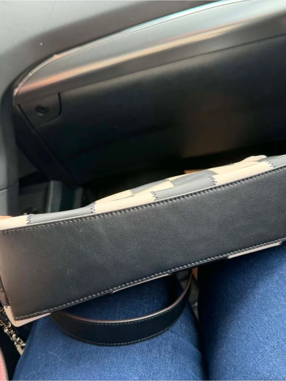 Coachtopia Alter Ego Black and White Shoulder Bag